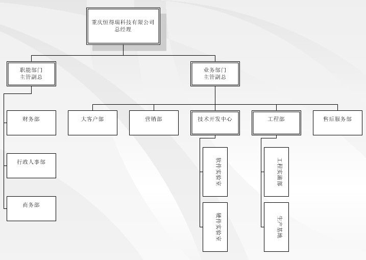 重庆恒得瑞科技有限公司,组织结构图